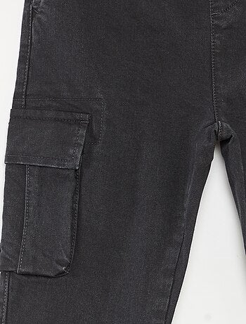 Pantalón multibolsillos vaquero elástico - Corte + cómodo
