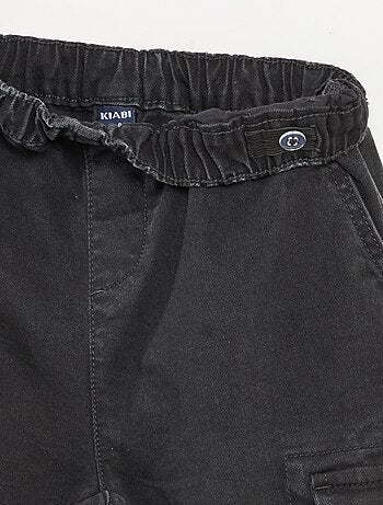 Pantalón multibolsillos vaquero elástico - Corte + cómodo