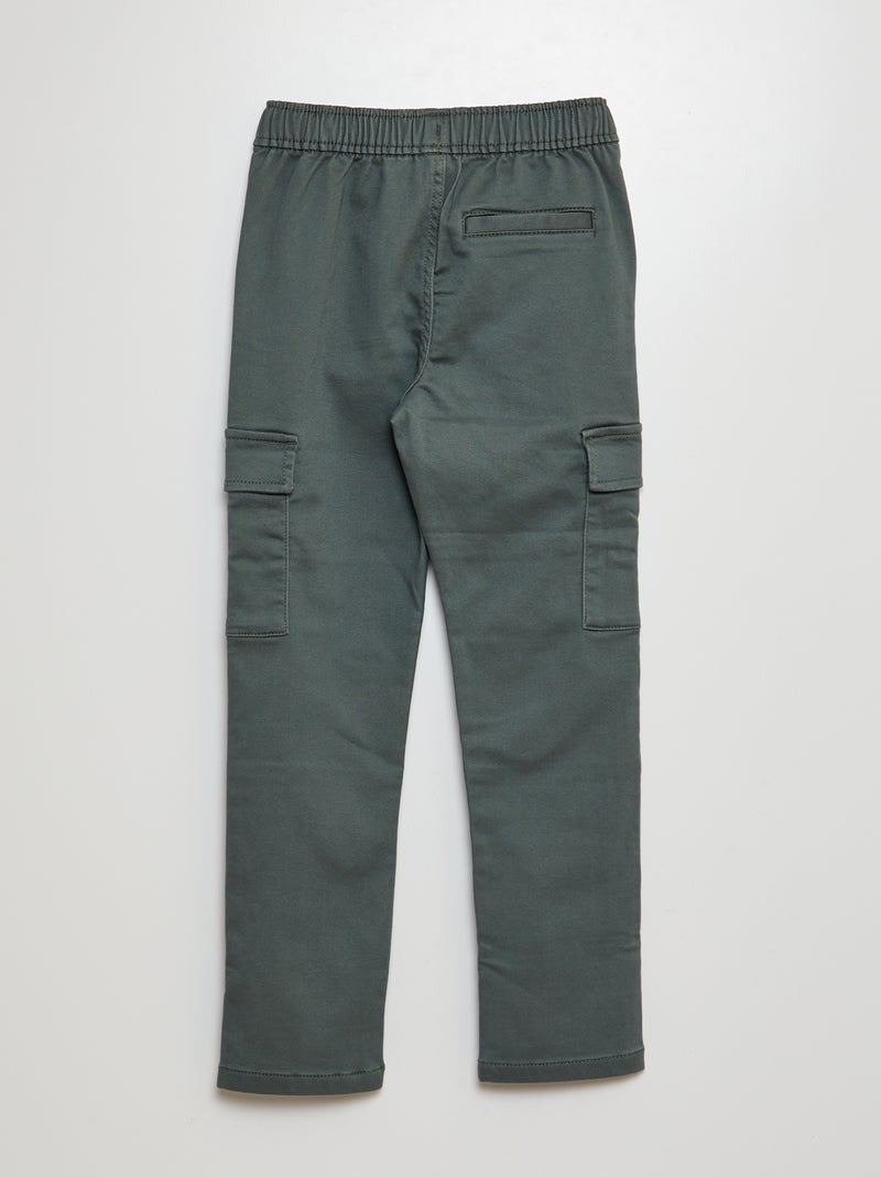 Pantalón multibolsillos VERDE - Kiabi