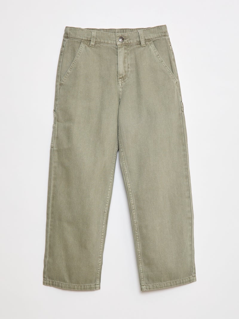 Pantalón multibolsillos Verde - Kiabi