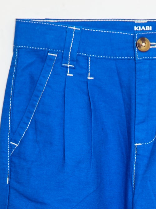 Pantalón Oxford con pinzas - Kiabi