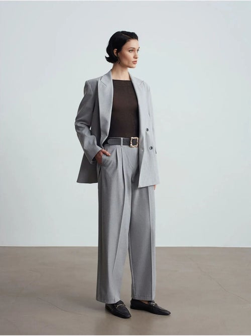 Pantalón palazzo de pernera ancha con cinturón dilvin - Kiabi