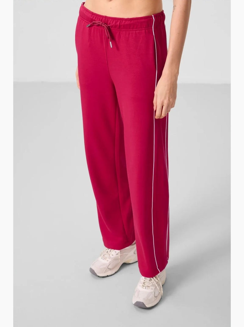 Pantalón palazzo de pernera ancha tommy Rojo cachemira - Kiabi