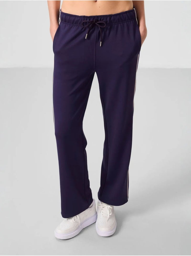 Pantalón palazzo de pernera ancha tommy Violeta berenjena - Kiabi