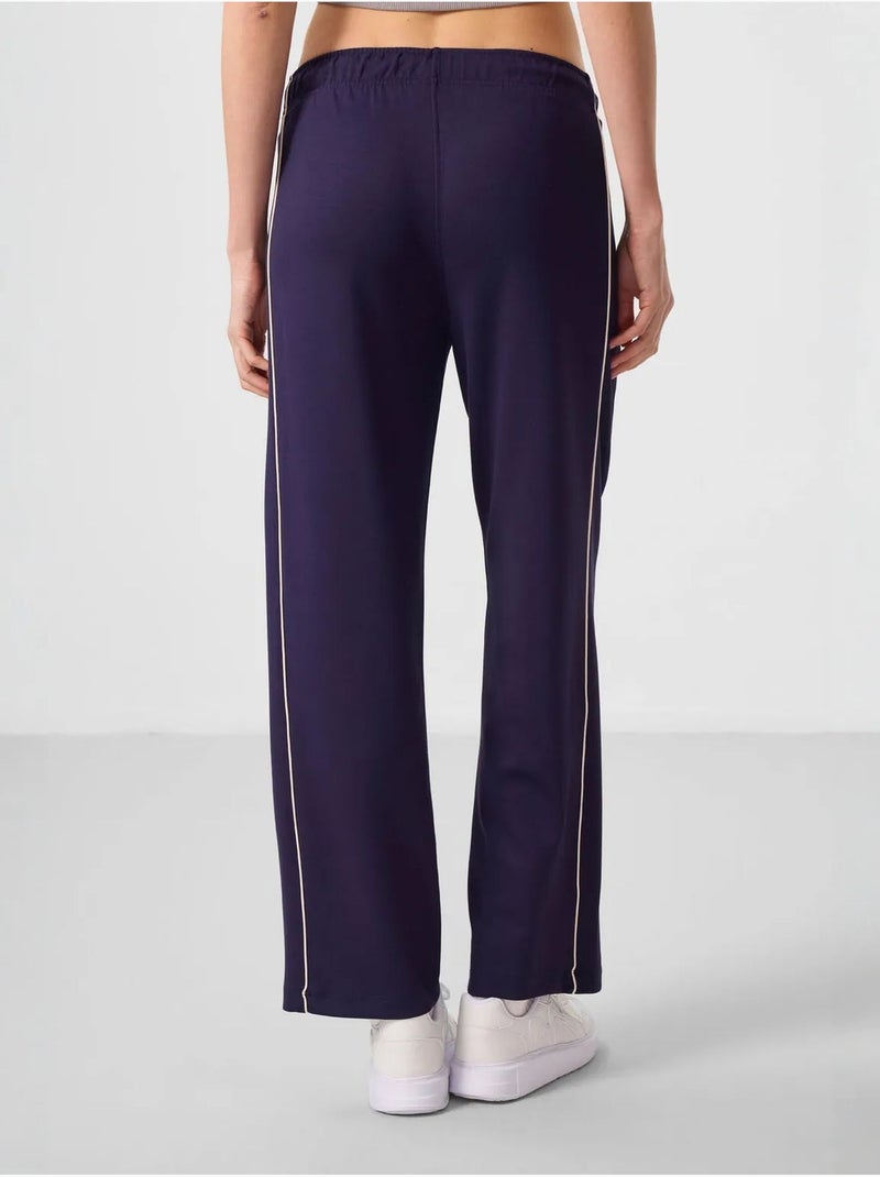 Pantalón palazzo de pernera ancha tommy Violeta berenjena - Kiabi