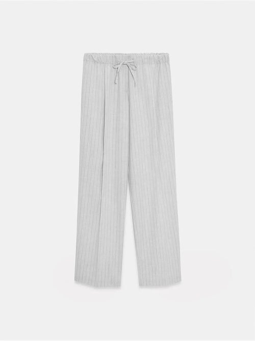 Pantalón palazzo de rayas de pernera ancha dilvin - Kiabi Pantalón palazzo de rayas de pernera ancha dilvin - Kiabi