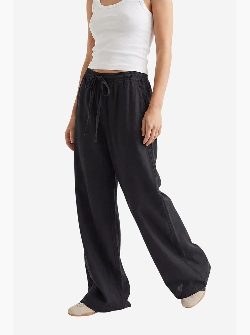 Pantalón palazzo de tencel de pernera ancha mixray Negro - Kiabi