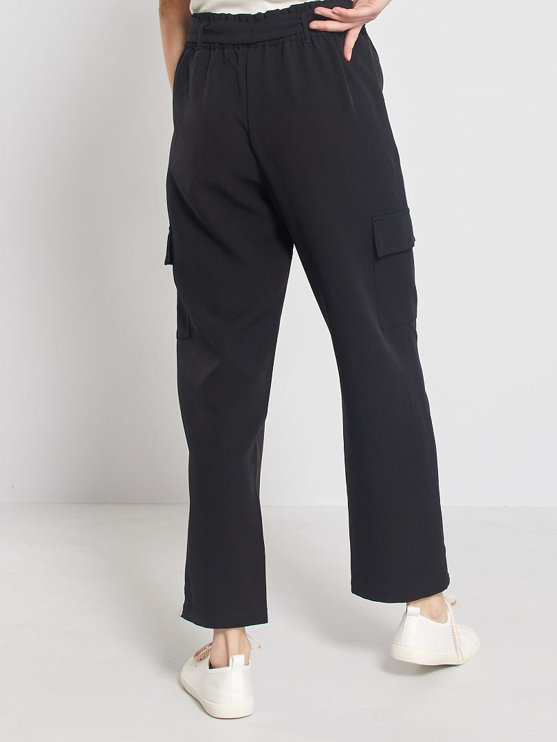 Pantal n Paper Bag Vaporoso Negro Kiabi 15 00 pantal-n-paper-bag-vaporoso-negro-kiabi-15-00