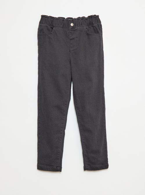 Pantalón paperbag acolchado - Kiabi