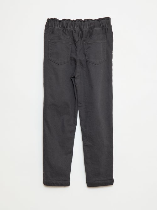 Pantalón paperbag acolchado - Kiabi