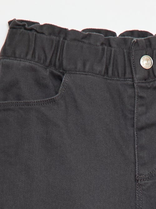 Pantalón paperbag acolchado - Kiabi