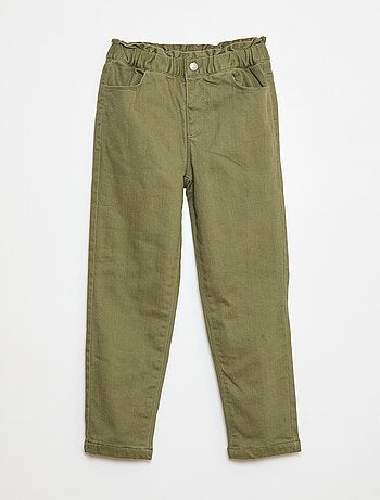 Pantalón paperbag acolchado