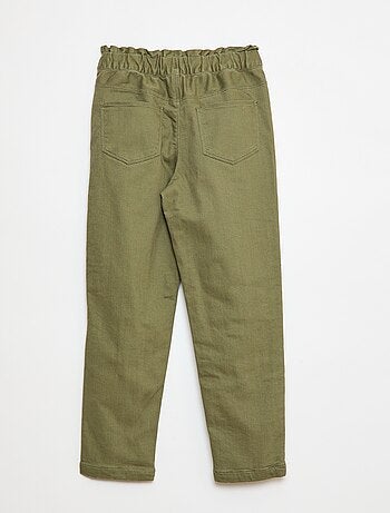 Pantalón paperbag acolchado