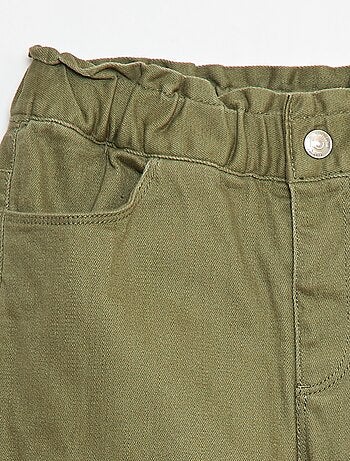 Pantalón paperbag acolchado