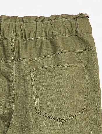 Pantalón paperbag acolchado