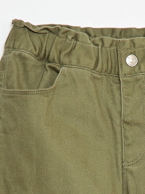 Pantalón paperbag acolchado - Kiabi