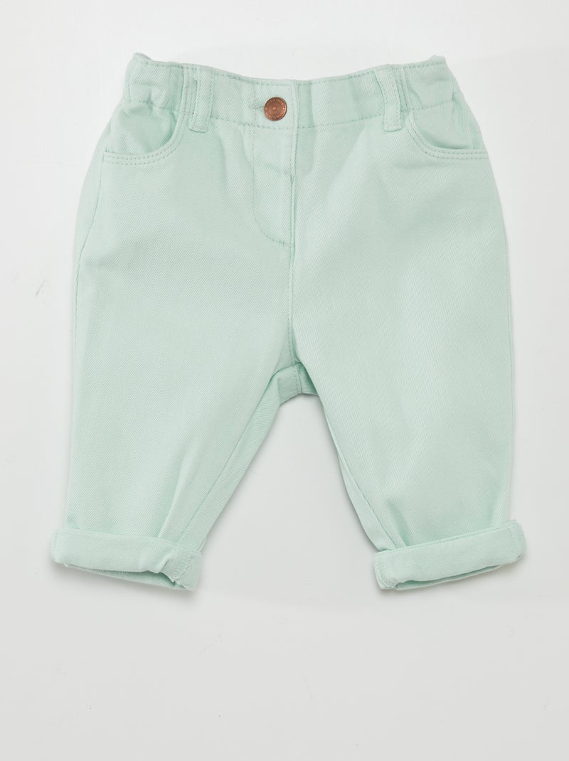 Pantalón paperbag azul - Kiabi