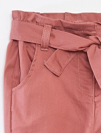 Pantalón paperbag con cintura ajustable