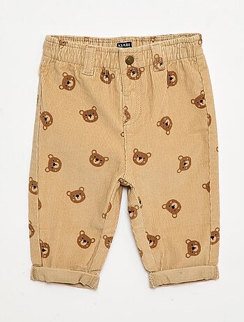 Pantalón paperbag de pana