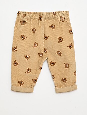 Pantalón paperbag de pana