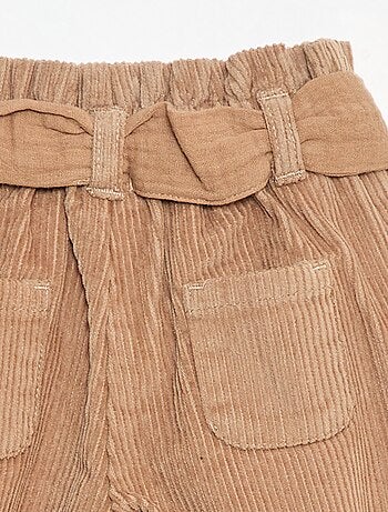 Pantalón paperbag de pana