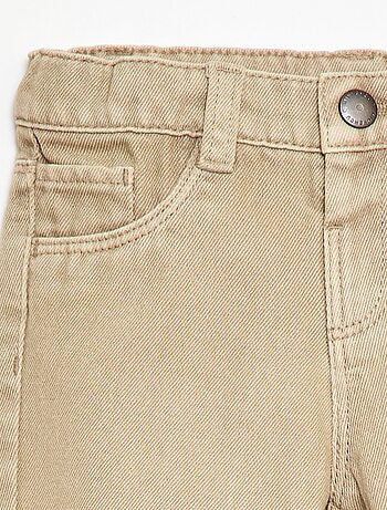 Pantalón paperbag en twill de algodón