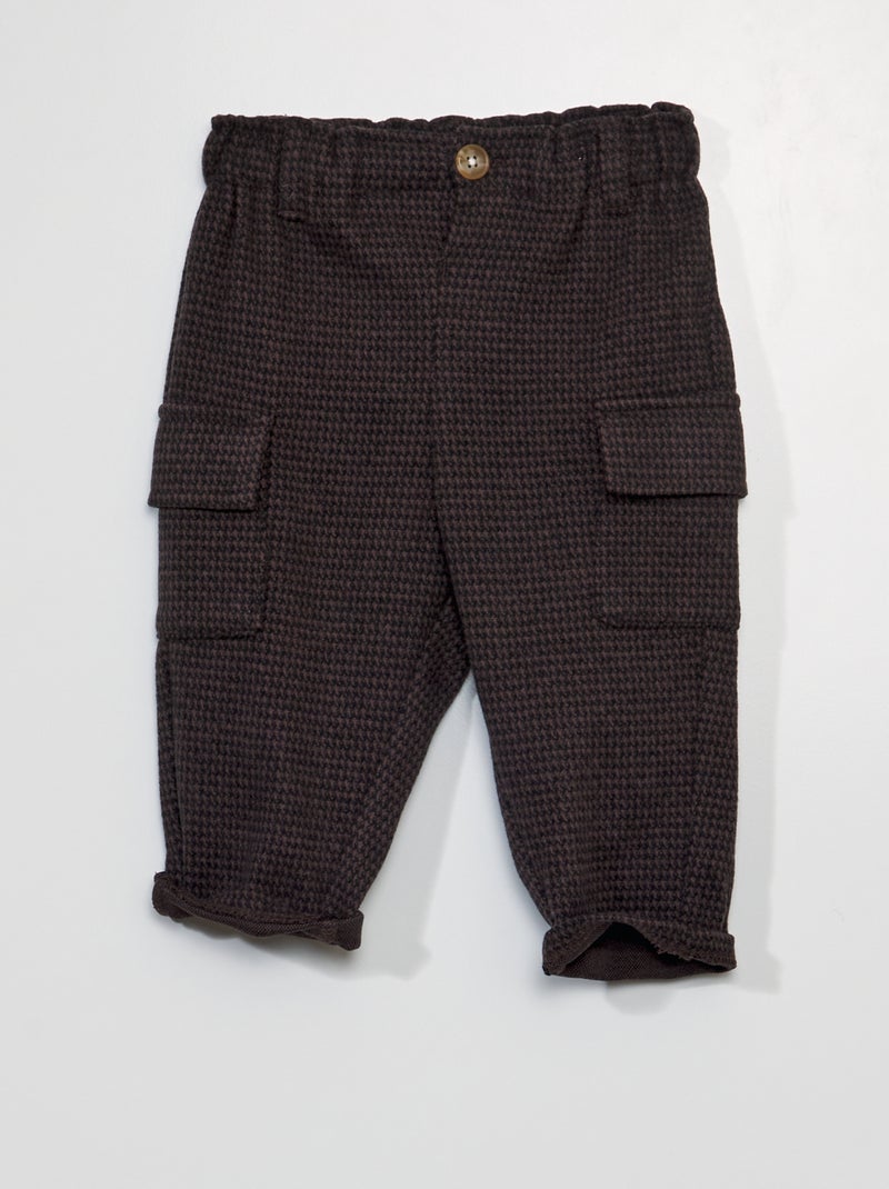 Pantalón paperbag MARRON - Kiabi