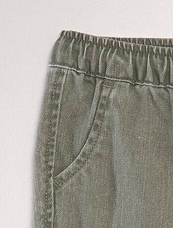 Pantalona Linen Fresh Pregas Verde
