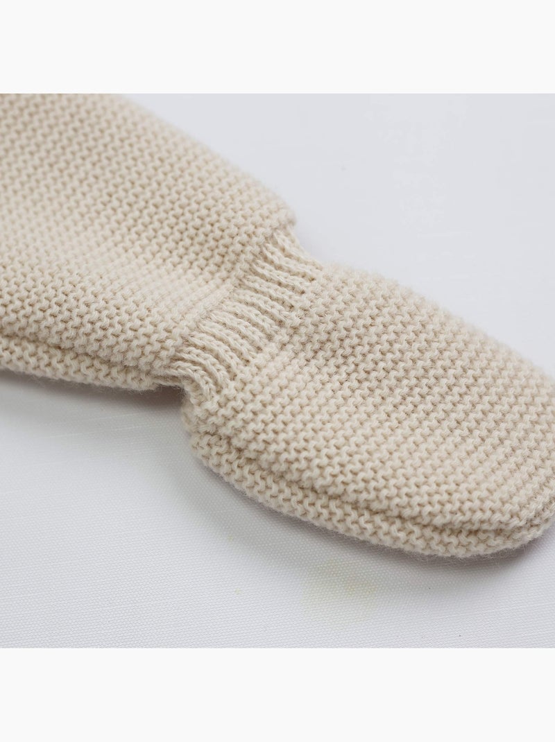 Pantalón para bebé de punto Beige - Kiabi