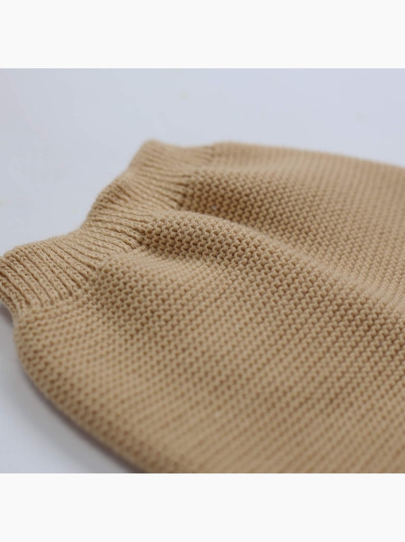 Pantalón para bebé de punto Marrón capuchino - Kiabi
