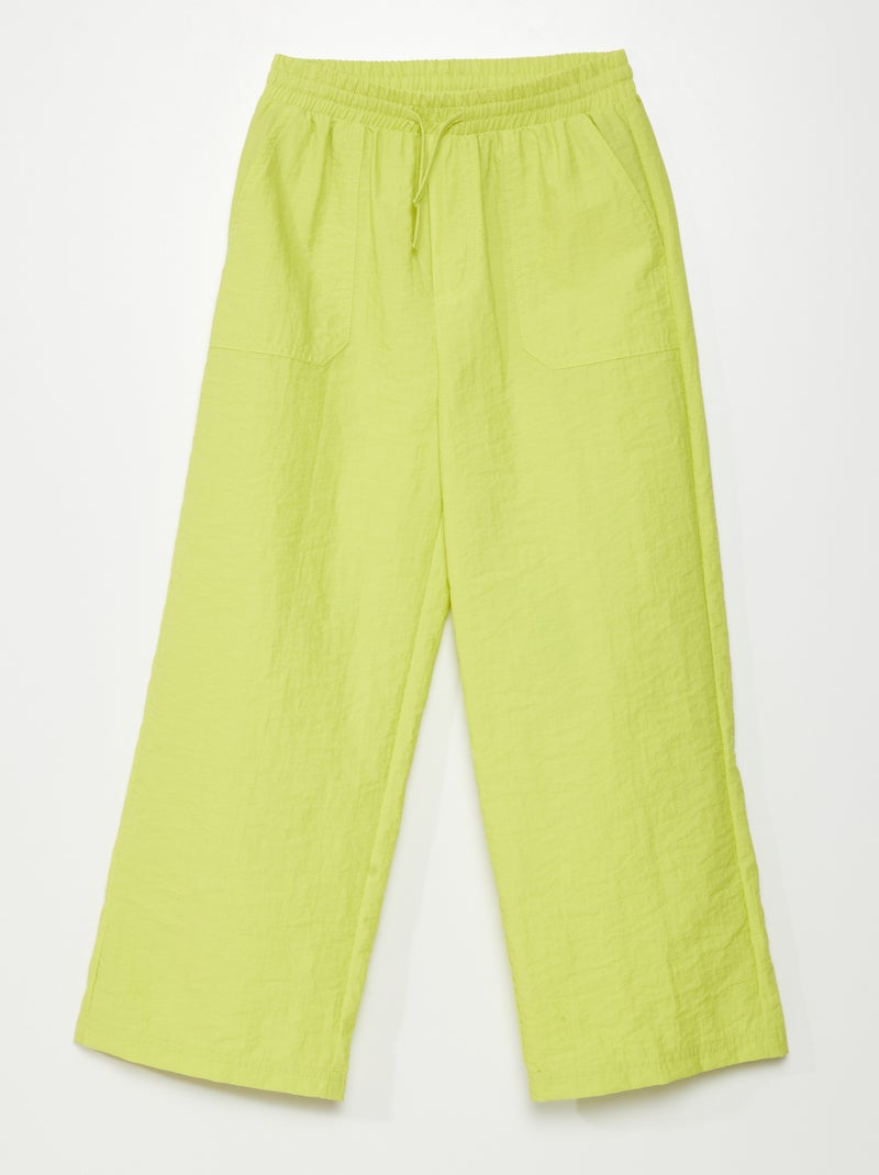 Pantalón parachute AMARILLO - Kiabi