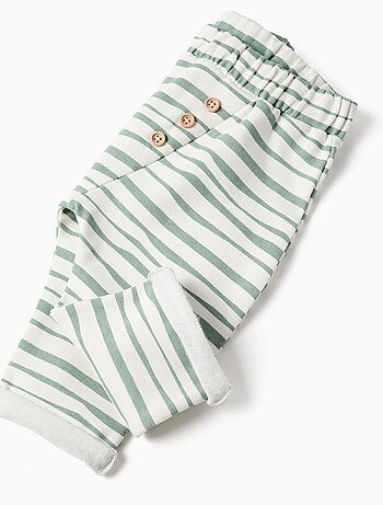 Pantalón perchado a rayas