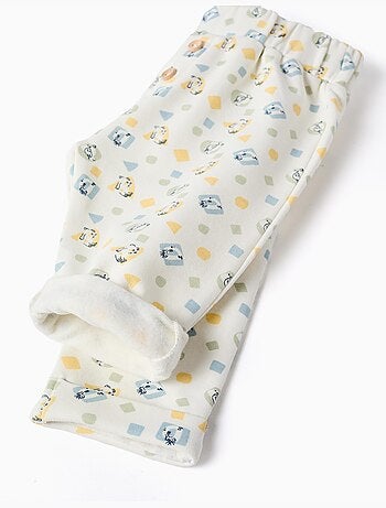 Pantalón perchado con estampado colorido