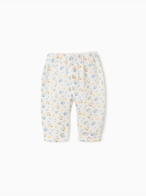 Pantalón perchado con estampado colorido - Kiabi Pantalón perchado con estampado colorido - Kiabi