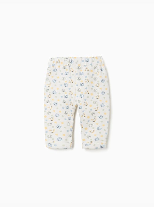 Pantalón perchado con estampado colorido - Kiabi Pantalón perchado con estampado colorido - Kiabi