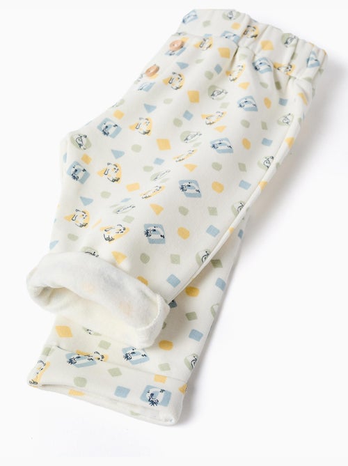 Pantalón perchado con estampado colorido - Kiabi Pantalón perchado con estampado colorido - Kiabi