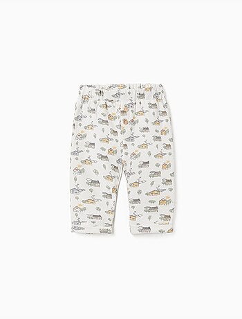 Pantalón perchado con motivo de casa y árbol