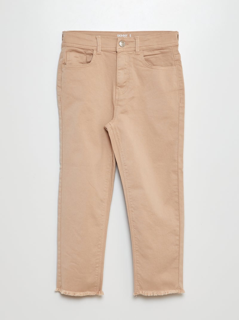 Pantalón pirata skinny BEIGE - Kiabi