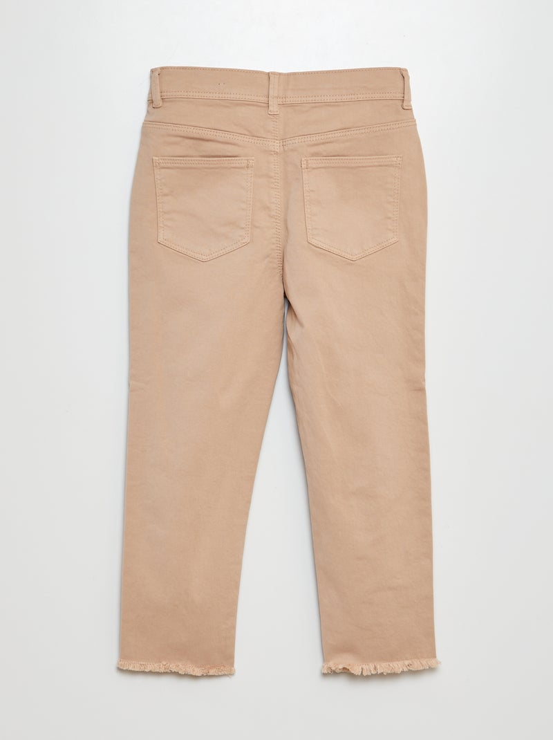 Pantalón pirata skinny BEIGE - Kiabi