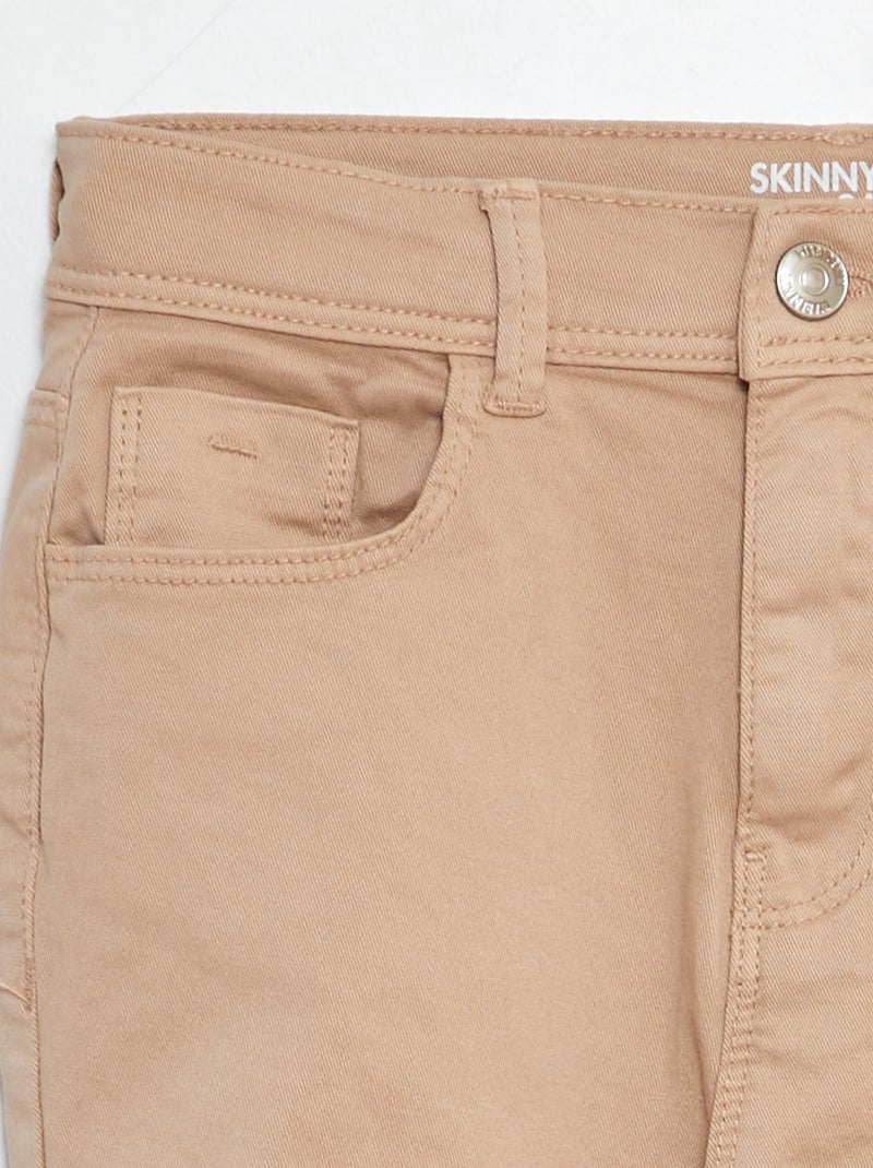 Pantalón pirata skinny BEIGE - Kiabi