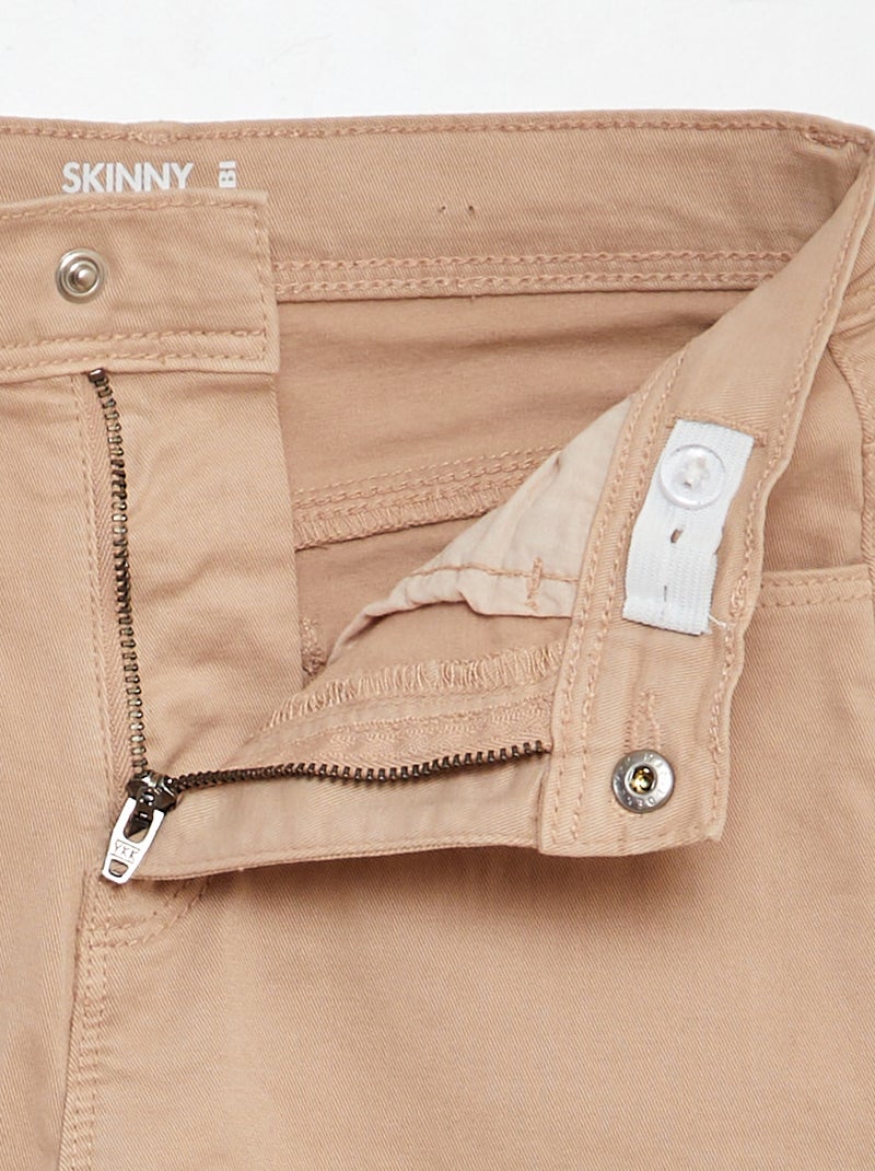 Pantalón pirata skinny BEIGE - Kiabi