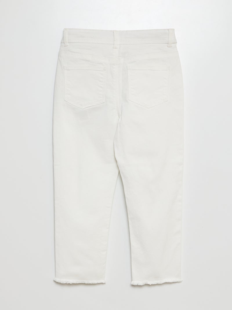 Pantalón pirata skinny BLANCO - Kiabi
