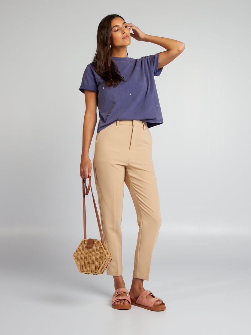 Pantalón pitillo BEIGE - Kiabi