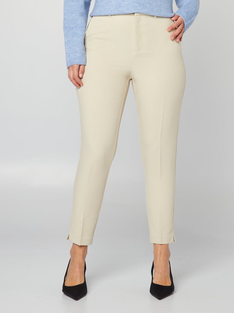 Pantalón pitillo BEIGE - Kiabi