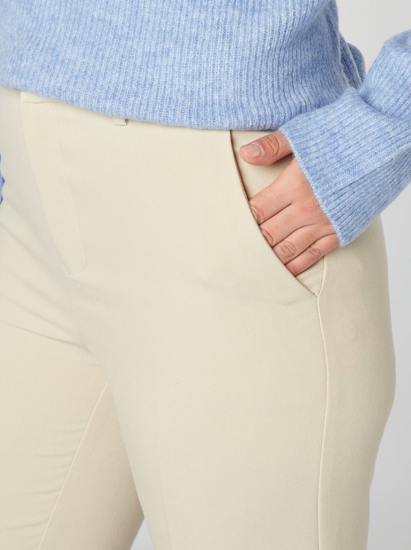 Pantalón pitillo BEIGE - Kiabi
