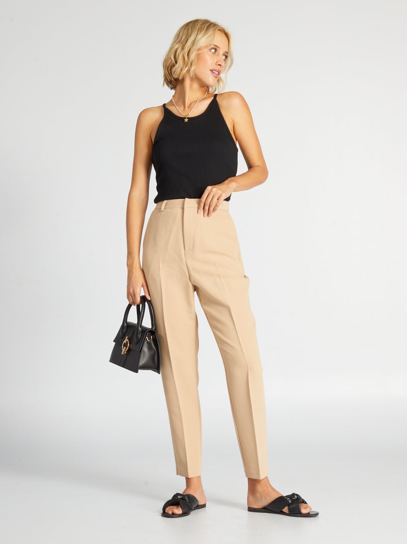 Pantalón pitillo BEIGE - Kiabi