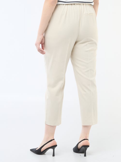 Pantalón pitillo con cierre con corchete y cremallera - Kiabi