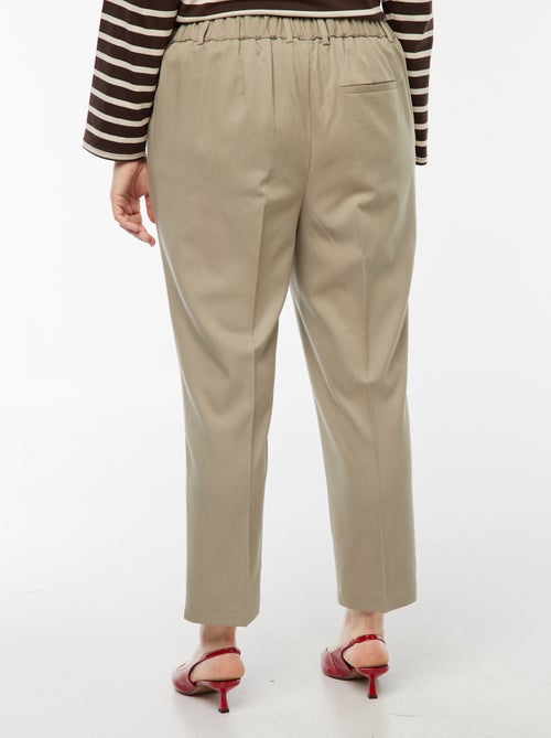 Pantalón pitillo con cierre con corchete y cremallera - Kiabi