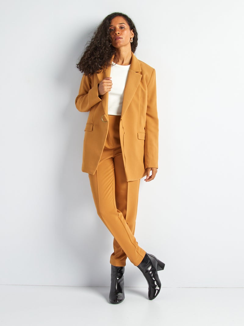 Pantalón pitillo de tiro alto AMARILLO - Kiabi
