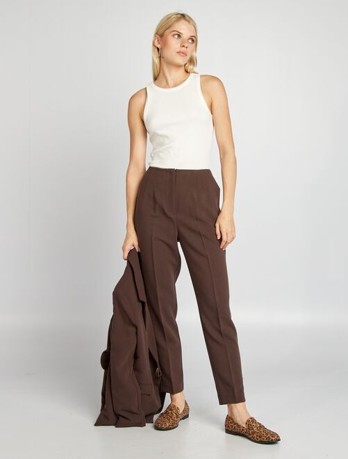 Pantalon marron best sale